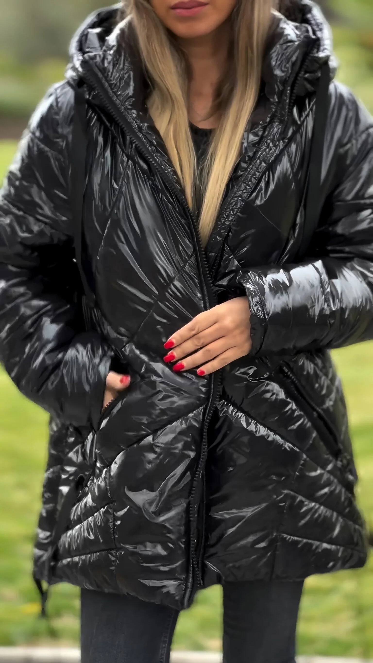 Women's Hooded Long Sleeve Autumn and Winter Casual Cotton Coat